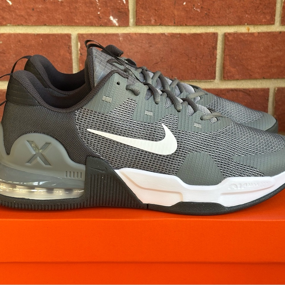 New Nike Air Max Alpha Trainer 5 Grey White Mens Sneakers Athletic Running Shoes